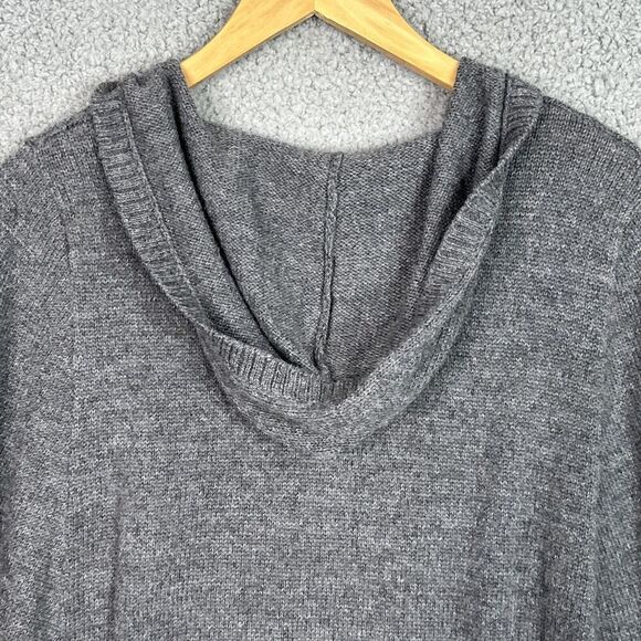Novica Alpaca Wool Blend Hoodie Sweater Gray Pullover Women’s Large Boho Cozy - Picture 9 of 12